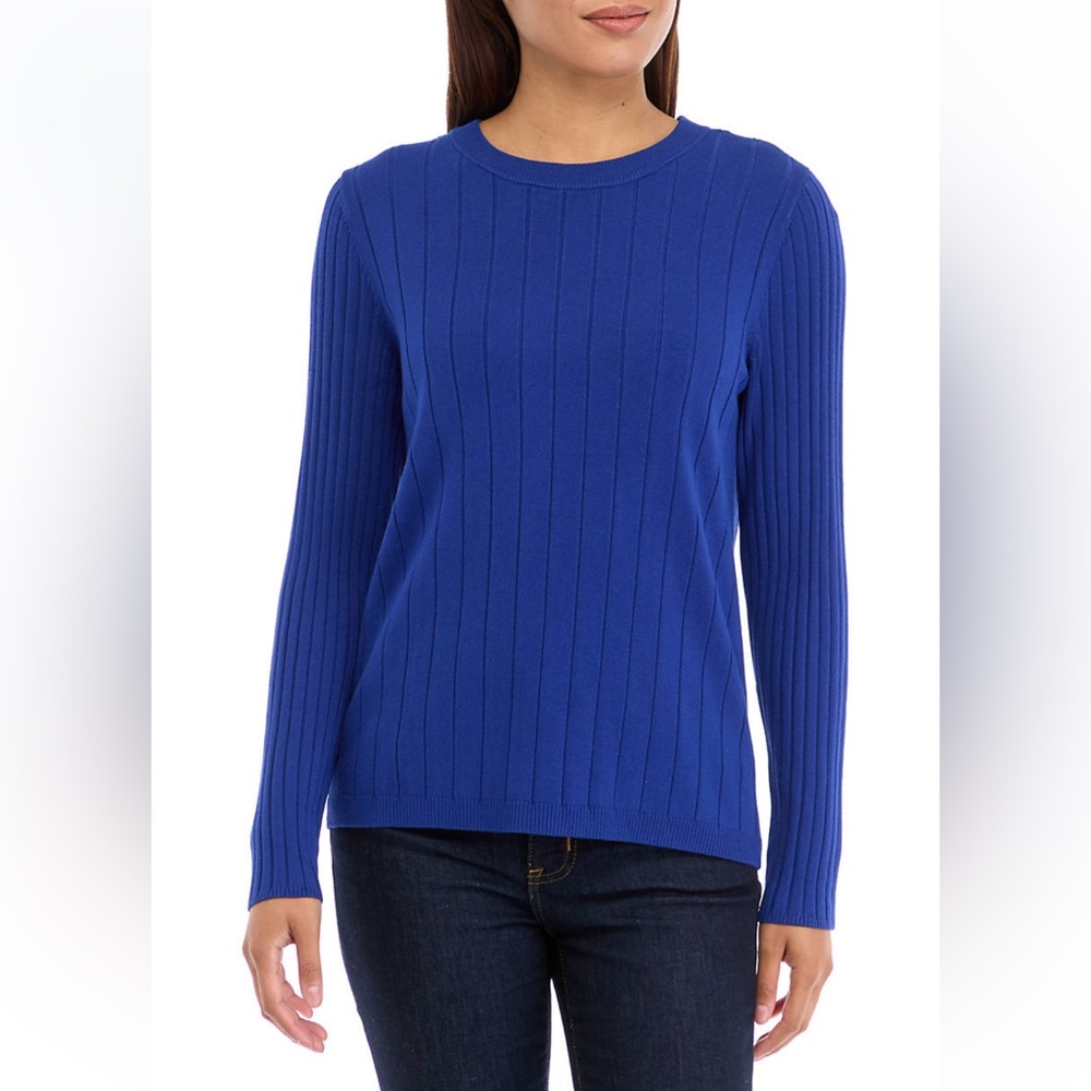NWOT Cozy Blue Knit Sweater